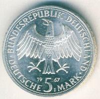 NSZK 1967. 5M Ag "Humboldt" T:BU