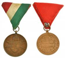 1898. "Jubileumi Emlékérem Fegyveres Erő Számára / Signum memoriae (AVSTR)" aranyozott Br ...