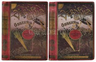 Verne Gyula: A rejtelmes sziget. I-II. köt. Átdolg. Szász Károly. Bp.,[1924], Franklin, 194; 195-408 p. Hatodik kiadás. Számos fekete-fehér illusztrációval. Kiadói aranyozott, festett egészvászon-kötésben, kopott borítókkal, laza kötésekkel, hiányzó hátsó szennylapokkal, a címlapokon halvány névbejegyzésekkel.