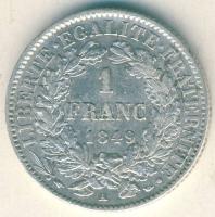 Franciaország/Második Köztársaság 1849A 1Fr Ag T:3 R!