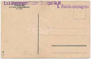 Franz Joseph I V.G.G. Kaiser v. Oesterreich. Genehmigt vom K.k. österr. Kriegsministerium 4.9.1915 +...