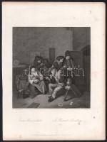 7 db régi acélmetszet