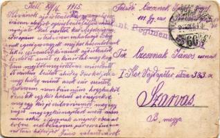 1915 Éjjeli támadás Przemysl előtt / WWI K.u.K. (Austro-Hungarian) military art postcard. G.G.W. II....