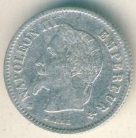 Franciaország/Második Császárság 1867BB 20c Ag III.Napoleon T:3