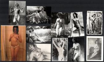 11 db erotikus fotó, 9×6 és 13×9 cm közötti méretekben