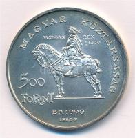 1990. 500Ft Ag "Mátyás király / Beatrix" kapszulában T:BU halvány patina
Adamo EM113