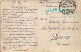 1916 42 cm Brummer / WWI K.u.K. German military art postcard. L&P 1707. + "K.u.K. Inf. Regm...