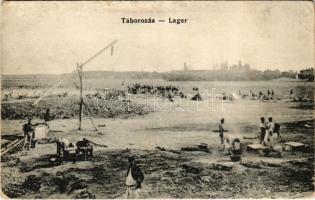 1915 Táborozás / Lager + K.u.k. Militärzensur (12.) Sátoraljaújhely (EK)