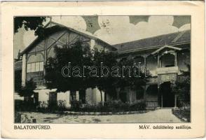 1928 Balatonfüred, MÁV üdülőtelep szállója (Eszterházy szálloda) (fa)