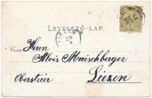 1905 Kabold, Kobersdorf; Katholische und Evangelische Kirche, Schloss, Sauerbrunn, Isr. Tempel / tem...