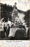 1912 Nagykőrös, Arany János szobor. Geszner J. kiadása