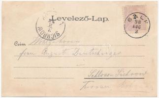 1898 (Vorläufer) Balf (Sopron), Dr. Wosinski Kénes-gyógyfürdője, fürdőkápolna, park, fürdőház, halás...