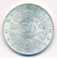 Ausztria 1974. 50Sch Ag "50 éves az osztrák rádió" T:1- Austria 1974. 50 Schilling Ag &quo...