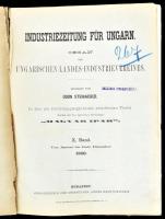 1880 Industriezeitung für Ungarn. Steinacker Ödön szerk.: telhes évfolyam bekötve