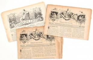 1875-1903 A Vasárnapi Újság 3 db száma