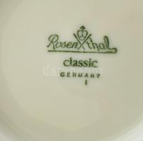 Rosenthal fedeles porcelán cukortartó, jelzett, kopott, m:12cm