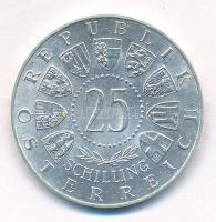 Ausztria 1961. 25Sch Ag "40 éves Burgenland" T:1- Austria 1961. 25 Schilling Ag "40th...