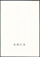 Aczél György (1917-1991) kommunista kultúrpolitikus autográf aláírása újévi üdvözlőlapon