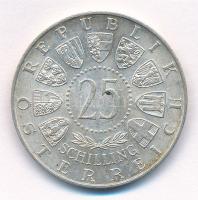 Ausztria 1956. 25Sch Ag "Mozart" T:1- patina Austria 1956. 25 Schilling Ag "Mozart&qu...