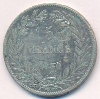 Franciaország 1830A 5Fr Ag "Lajos Fülöp" T:2-,3 karc, ph., patina
France 1830A 5 Francs &...