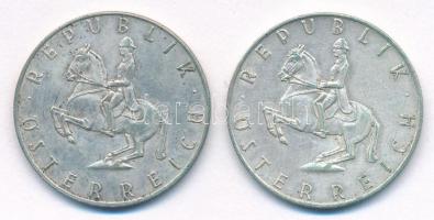 Ausztria 1960-1961. 5Sch Ag (2x) T:2 Austria 1960-1961. 5Sch Ag (2x) C:XF Krause KM# 2889