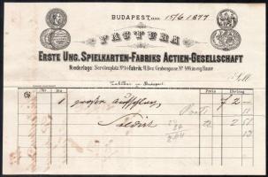 cca 1880 3 db klf fejléces számla