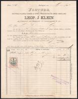 cca 1880 6 db klf fejléces számla