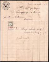 cca 1880 6 db klf díszes fejléces számla