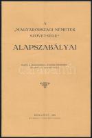 1939 A Magyarországi Németek Szövetsége (Volksbund) alapszabályai 8p