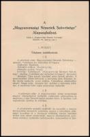 1939 A Magyarországi Németek Szövetsége (Volksbund) alapszabályai 8p