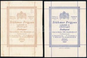 cca 1930 Stühmer reklám nyomtatvány két füzetke