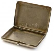 Régi fém cigarettatárca, vésett, sérült, 9,5x7cm