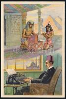 cca 1930 Kohn Rezső Adler írógépek fényképes reklám nyomtatvány