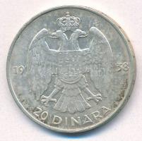 Jugoszlávia 1938. 20D Ag "II. Péter" T:2 patina
Yugoslavia 1938. 20 Dinara Ag "Petar...