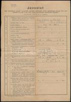 1943 Bp., javaslat hadisegély engedélyezése tárgyában