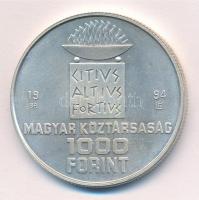 1994. 1000Ft Ag "Nyári olimpia - Atlanta" tanúsítvánnyal T:BU 
Adamo EM137