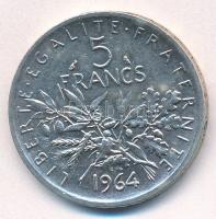 Franciaország 1964. 5Fr Ag T:1-,2 France 1964. 5 Francs Ag C:AU,XF Krause KM#926