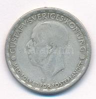 Svédország 1944. 1K Ag V. Gusztáv T:3 Sweden 1944. 1 Krona Gustav V Ag C:F Krause KM#854