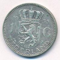 Hollandia 1955. 1G Ag "I. Julianna" T:2-
Netherlands 1955. 1 Gulden Ag "Juliana"...