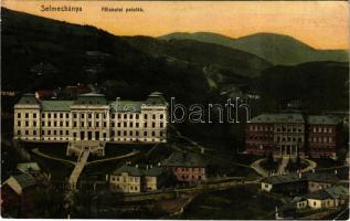 Selmecbánya, Schemnitz, Banská Stiavnica; Bányászati és erdészeti főiskolai paloták. Joerges 1910 / mining and forestry college palaces (EK)