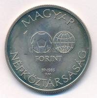 1985. 100Ft alpakka "Labdarúgó Világbajnokság 1986. - Mexikó térkép" T:1