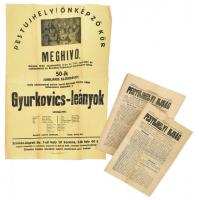 1922 A Pestújhelyi újság 2. évf 1. és 17. száma.+ helyi önképzőkör plakátja