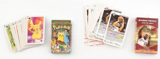 Pokemon és kosárlabda kártya