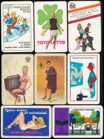 cca 1960-1980 22 db reklámos kártyanaptár