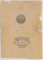 Oszmán Birodalom 1877. 100k T:V
Ottoman Empire 1877. 100 Kurush C:Pr
Krause 51.b