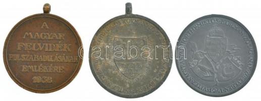 1938. "Felvidéki Emlékérem - II. Rákóczi Ferenc" Br emlékérem + 1940. "Erdélyi részek...