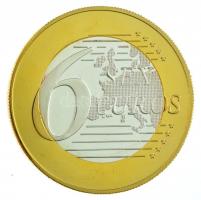 DN "6 Sex Euros" erotikus bimetál zseton T:PP