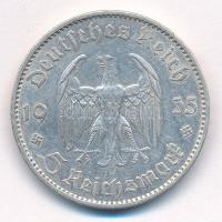 Német Harmadik Birodalom 1935A 5M Ag "Náci hatalom első évfordulója" T:2 German Third Reic...