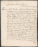 1784. Levél Tihanyba Feslőpribélyről Lacházy Pál aláírással Joannes Nicolaides a pribélyi eklézsiából kibúcsuzott és Bárányi Dániel papról is említést tesz