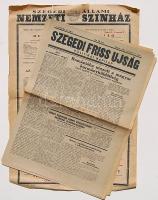 1946 szegedi színházi plakát + a szini előadás kritikája korabeli újságban